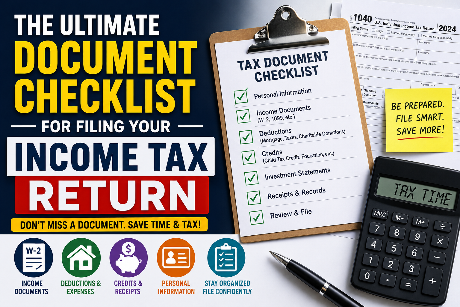 The Ultimate Document Checklist For Filing Your Income Tax